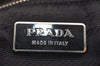 Authentic PRADA Vintage Nylon Tessuto Leather Shoulder Tote Bag Black 4316J