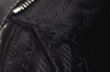 Authentic PRADA Vintage Nylon Tessuto Leather Shoulder Tote Bag Black 4316J