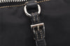 Authentic PRADA Vintage Nylon Tessuto Leather Shoulder Tote Bag Black 4316J