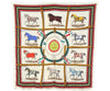 Authentic HERMES Carre 90 Scarf "Couvertures et Tenues de Jour" Silk White 4317J