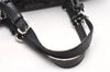 Authentic COACH Signature Shoulder Tote Bag Canvas Leather F17726 Black 4318K