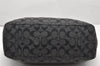 Authentic COACH Signature Shoulder Tote Bag Canvas Leather F17726 Black 4318K