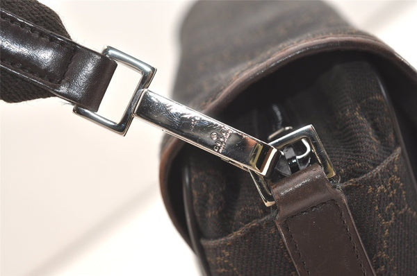 Authentic GUCCI Shoulder Cross Body Bag GG Canvas Leather 28562 Brown 4319J