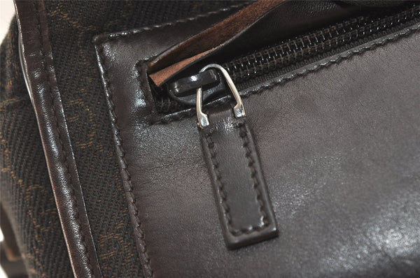 Authentic GUCCI Shoulder Cross Body Bag GG Canvas Leather 28562 Brown 4319J