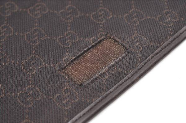 Authentic GUCCI Shoulder Cross Body Bag GG Canvas Leather 28562 Brown 4319J