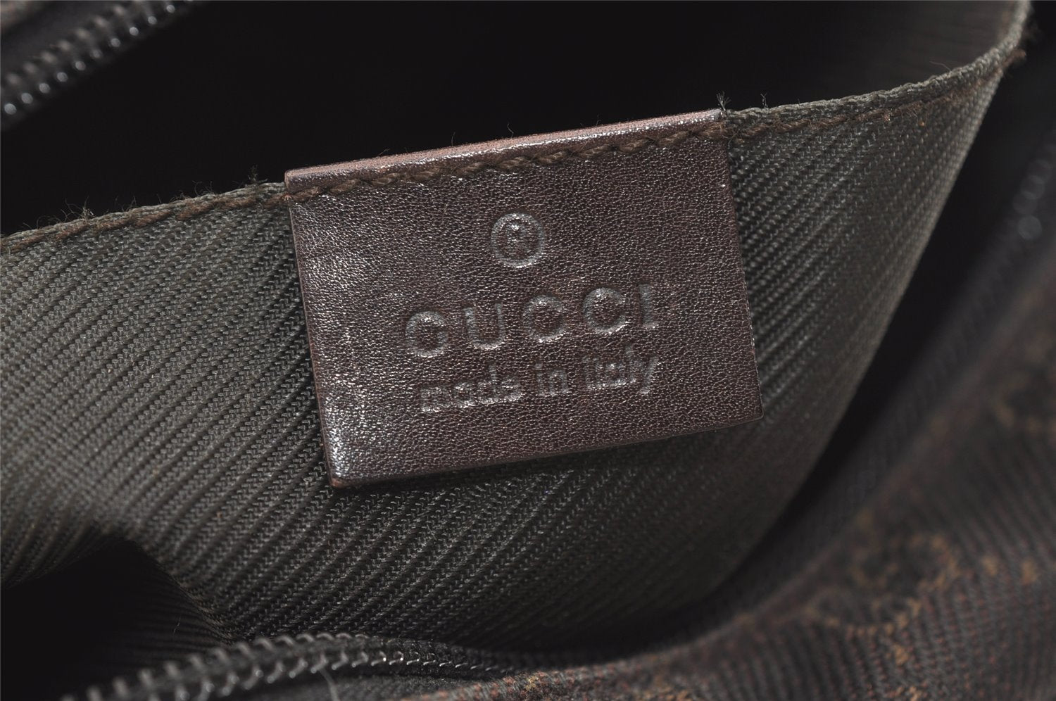 Authentic GUCCI Shoulder Cross Body Bag GG Canvas Leather 28562 Brown 4319J