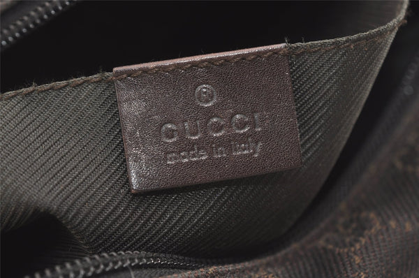 Authentic GUCCI Shoulder Cross Body Bag GG Canvas Leather 28562 Brown 4319J