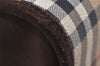 Authentic Burberrys Nova Check Shoulder Cross Bag PVC Suede Leather Beige 4320K