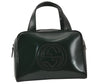 Authentic GUCCI Interlocking G 2Way Hand Bag Purse Enamel Green Junk 4321K