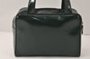 Authentic GUCCI Interlocking G 2Way Hand Bag Purse Enamel Green Junk 4321K