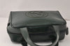 Authentic GUCCI Interlocking G 2Way Hand Bag Purse Enamel Green Junk 4321K