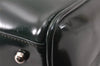 Authentic GUCCI Interlocking G 2Way Hand Bag Purse Enamel Green Junk 4321K