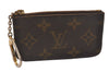 Authentic Louis Vuitton Monogram Pochette Cles Coin Purse Case M62650 LV 4322J