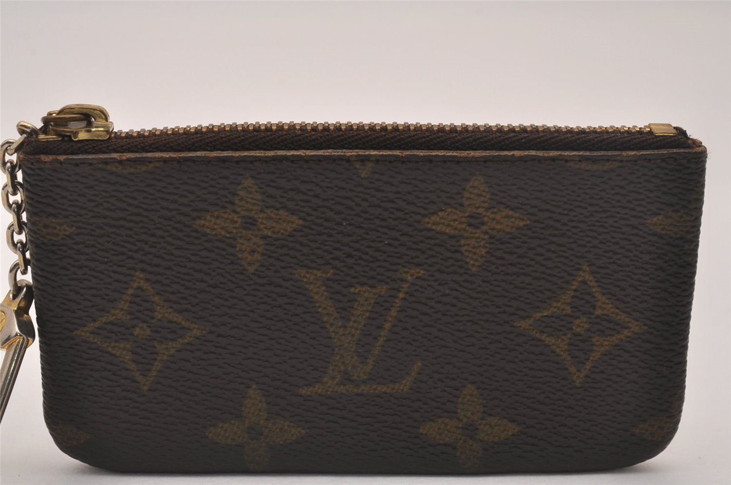 Authentic Louis Vuitton Monogram Pochette Cles Coin Purse Case M62650 LV 4322J