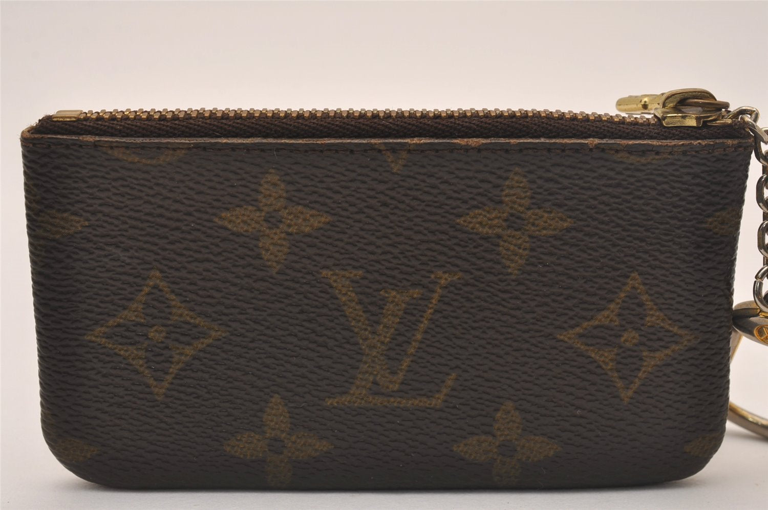 Authentic Louis Vuitton Monogram Pochette Cles Coin Purse Case M62650 LV 4322J