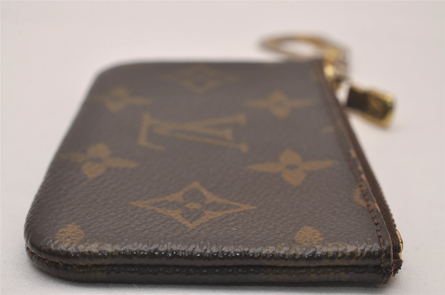 Authentic Louis Vuitton Monogram Pochette Cles Coin Purse Case M62650 LV 4322J