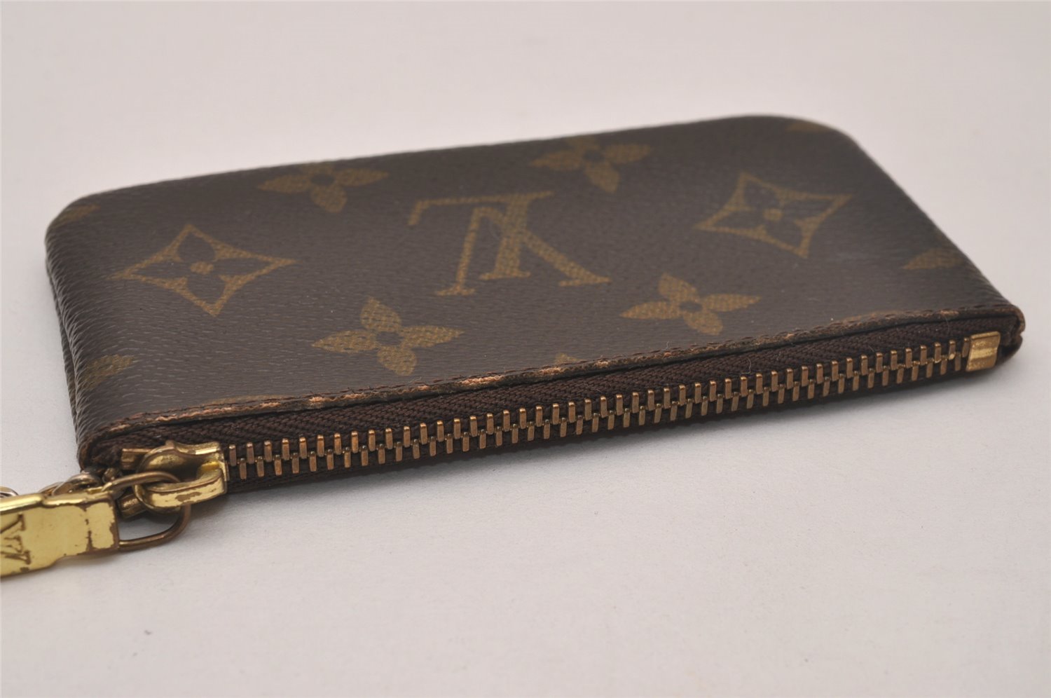 Authentic Louis Vuitton Monogram Pochette Cles Coin Purse Case M62650 LV 4322J