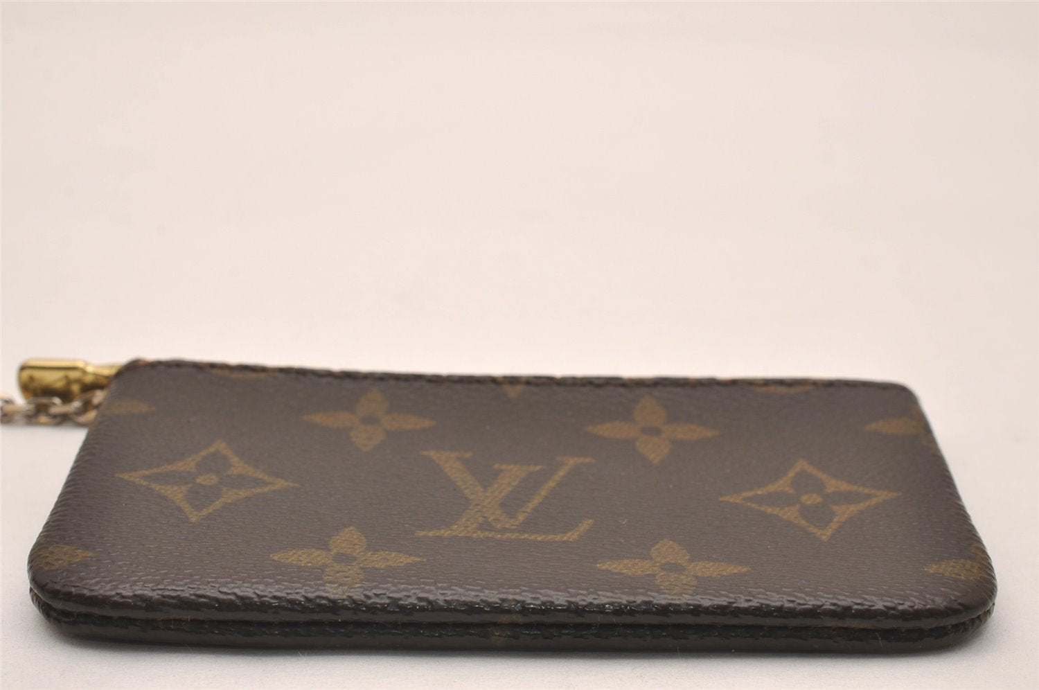 Authentic Louis Vuitton Monogram Pochette Cles Coin Purse Case M62650 LV 4322J