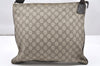 Authentic GUCCI Shoulder Cross Body Bag Purse GG PVC Leather 141198 Brown 4322K