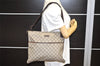 Authentic GUCCI Shoulder Cross Body Bag Purse GG PVC Leather 141198 Brown 4322K