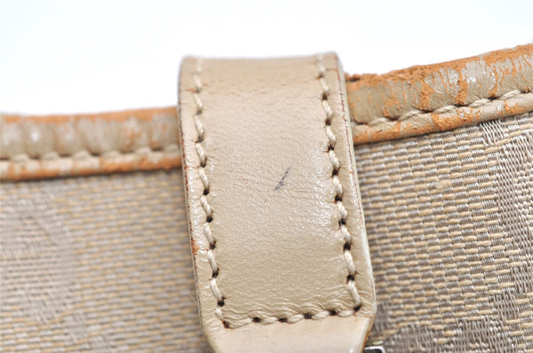 Authentic GUCCI Jackie Shoulder Bag GG Canvas Leather 0013735 Beige Junk 4323K