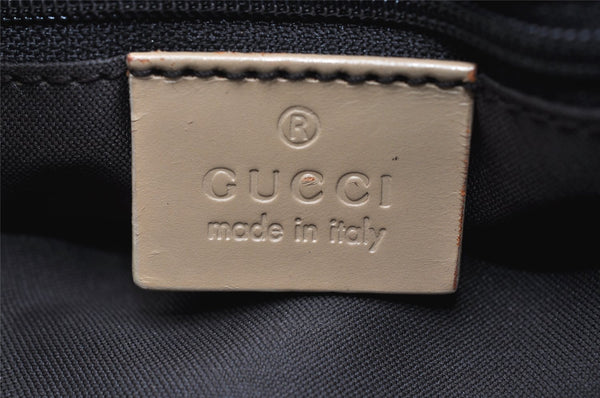 Authentic GUCCI Jackie Shoulder Bag GG Canvas Leather 0013735 Beige Junk 4323K