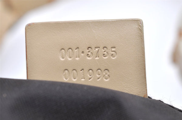 Authentic GUCCI Jackie Shoulder Bag GG Canvas Leather 0013735 Beige Junk 4323K