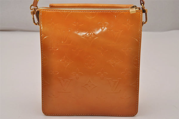 Auth Louis Vuitton Monogram Vernis Mott Shoulder Hand Bag Yellow M91059 LV 4325J