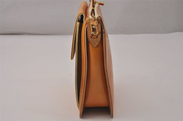 Auth Louis Vuitton Monogram Vernis Mott Shoulder Hand Bag Yellow M91059 LV 4325J