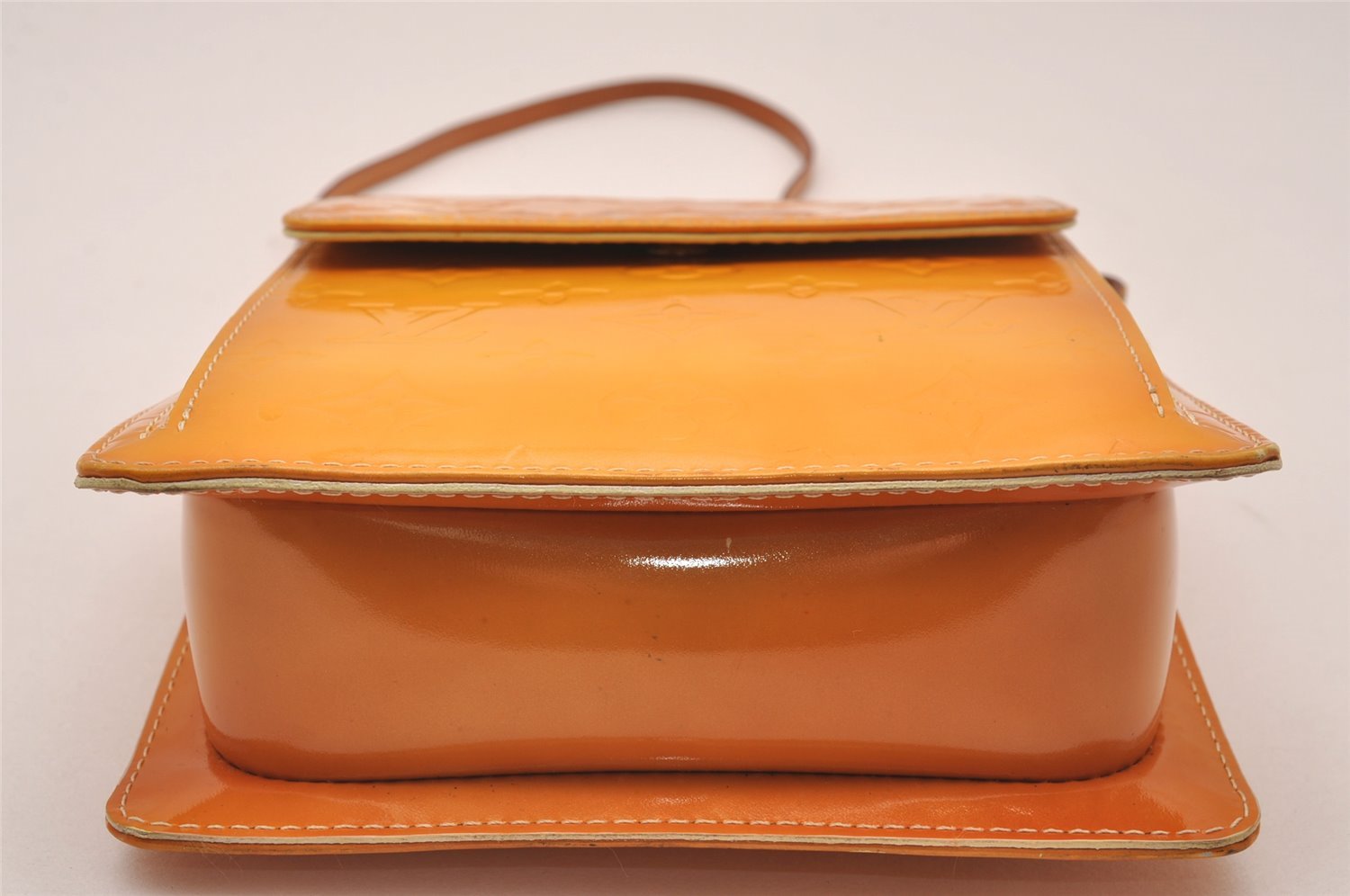 Auth Louis Vuitton Monogram Vernis Mott Shoulder Hand Bag Yellow M91059 LV 4325J