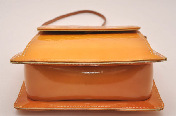 Auth Louis Vuitton Monogram Vernis Mott Shoulder Hand Bag Yellow M91059 LV 4325J