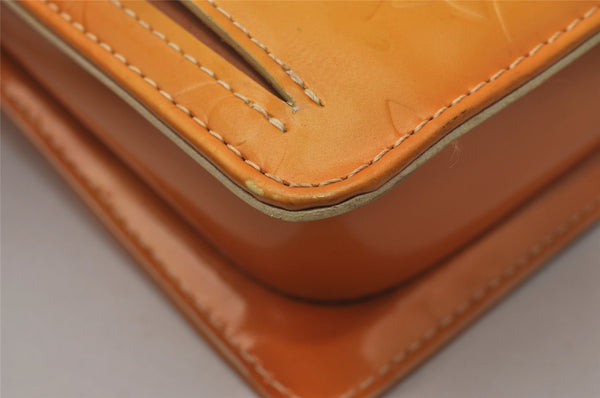 Auth Louis Vuitton Monogram Vernis Mott Shoulder Hand Bag Yellow M91059 LV 4325J