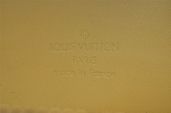 Auth Louis Vuitton Monogram Vernis Mott Shoulder Hand Bag Yellow M91059 LV 4325J