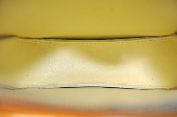 Auth Louis Vuitton Monogram Vernis Mott Shoulder Hand Bag Yellow M91059 LV 4325J