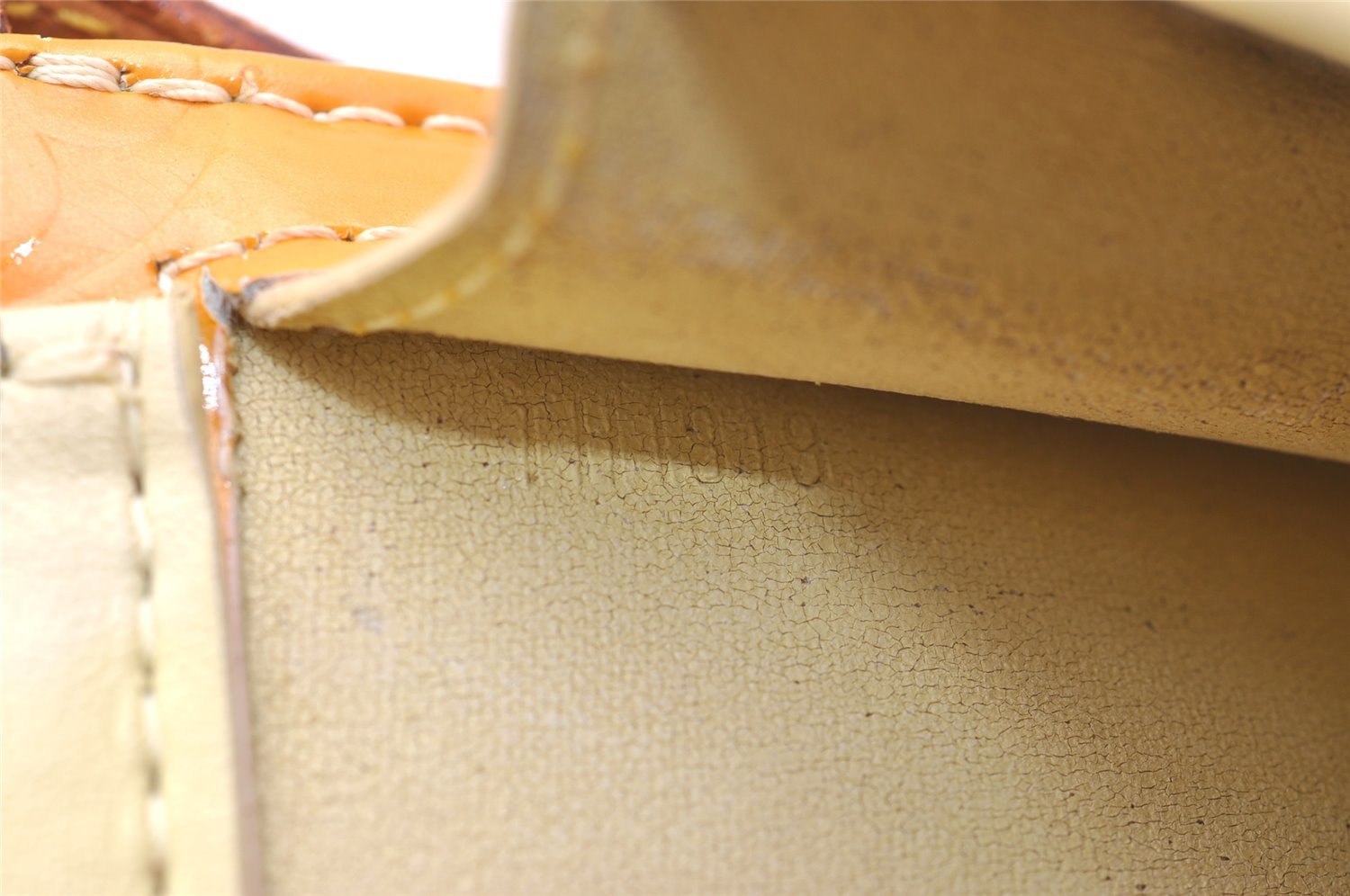 Auth Louis Vuitton Monogram Vernis Mott Shoulder Hand Bag Yellow M91059 LV 4325J