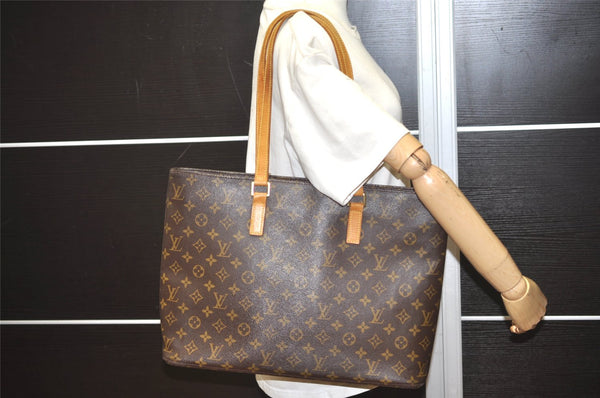 Authentic Louis Vuitton Monogram Luco Shoulder Tote Bag M51155 LV Junk 4326I