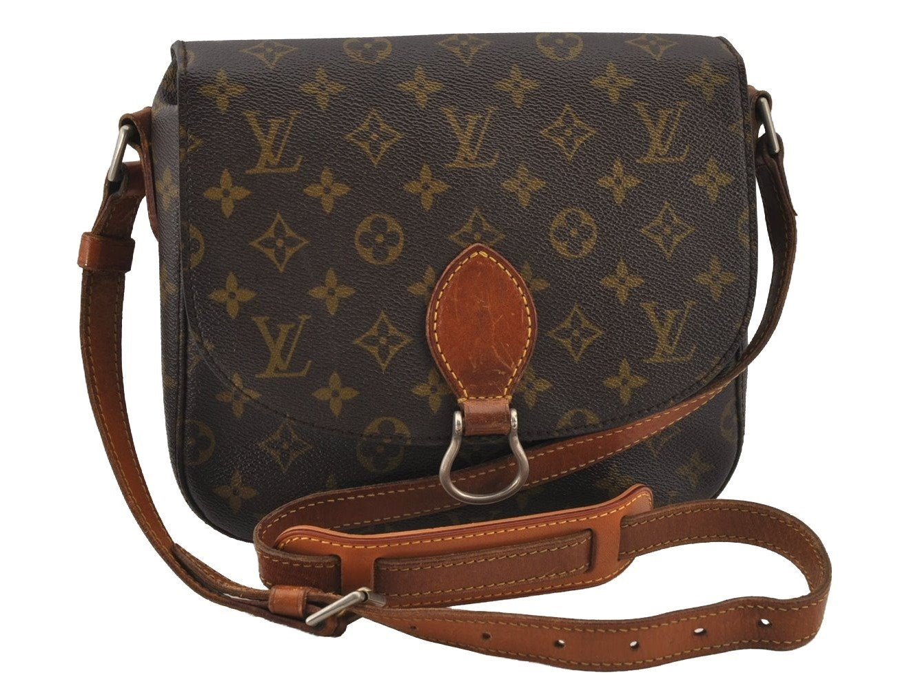 Auth Louis Vuitton Monogram Saint Cloud GM Shoulder Bag Old Model LV Junk 4326J