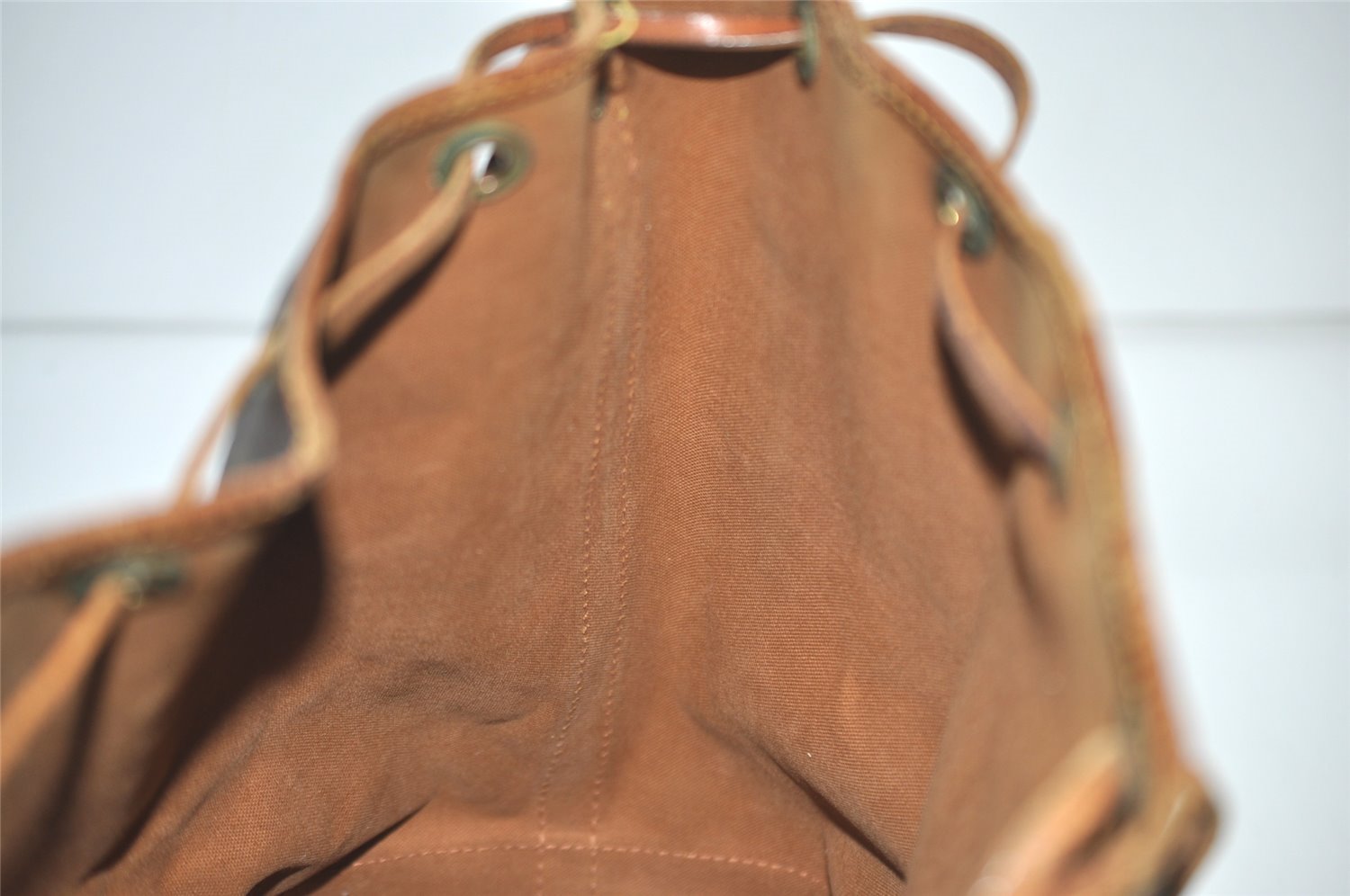 Authentic Louis Vuitton Monogram Noe Shoulder Drawstring Bag M42224 LV 4328I