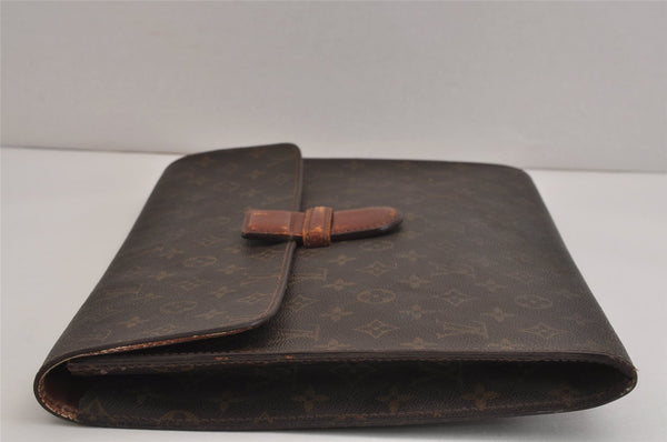 Authentic Louis Vuitton Monogram Poche Ministre Document Case M53445 LV 4329J