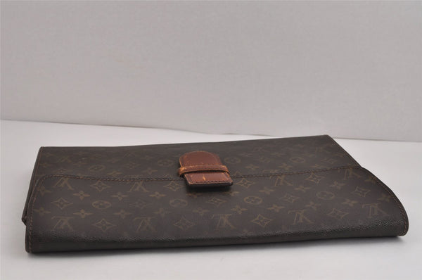 Authentic Louis Vuitton Monogram Poche Ministre Document Case M53445 LV 4329J