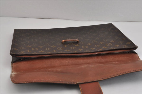 Authentic Louis Vuitton Monogram Poche Ministre Document Case M53445 LV 4329J