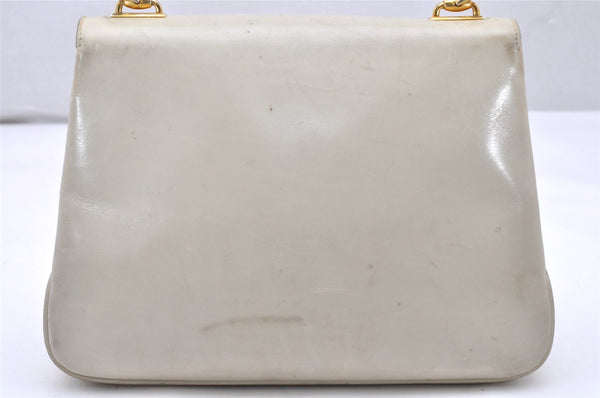 Authentic GUCCI Vintage Shoulder Hand Bag Purse Leather White 4329K