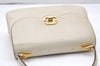Authentic GUCCI Vintage Shoulder Hand Bag Purse Leather White 4329K