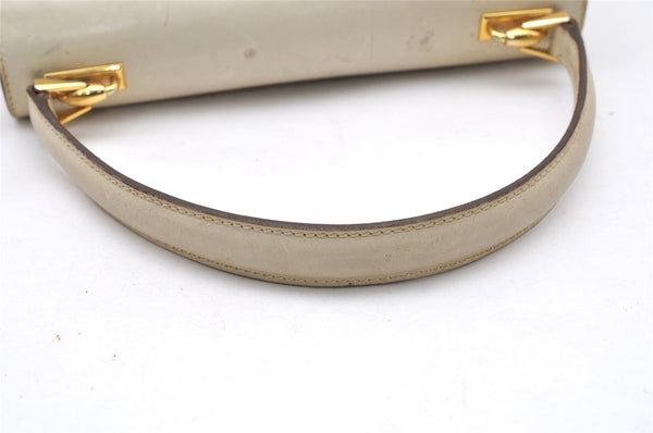 Authentic GUCCI Vintage Shoulder Hand Bag Purse Leather White 4329K