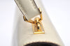 Authentic GUCCI Vintage Shoulder Hand Bag Purse Leather White 4329K