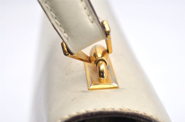 Authentic GUCCI Vintage Shoulder Hand Bag Purse Leather White 4329K