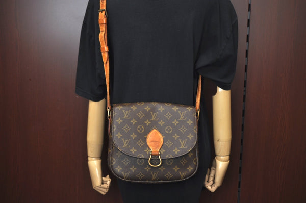 Authentic Louis Vuitton Monogram Saint Cloud GM M51242 Shoulder Cross Bag 4330H
