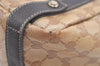 Authentic GUCCI GG Crystal Abbey Tote Bag PVC Leather 293578 Brown 4330K
