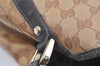 Authentic GUCCI GG Crystal Abbey Tote Bag PVC Leather 293578 Brown 4330K