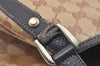 Authentic GUCCI GG Crystal Abbey Tote Bag PVC Leather 293578 Brown 4330K